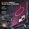 image:imageMiracase Magnetic for iPhone 18 Pro Max Case Light PinkWine Red