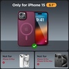 image:imageMiracase Magnetic for iPhone 18 Pro Max Case Light PinkWine Red