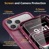 image:imageMiracase Magnetic for iPhone 18 Pro Max Case Light PinkWine Red
