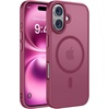 image:imageMiracase Magnetic for iPhone 18 Pro Max Case Light PinkWine Red