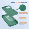 image:imageMiracase Silicone amp Magnetic for iPhone 18 Pro Max Case Capri BlueAcacia Green