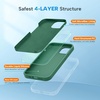 image:imageMiracase Silicone amp Magnetic for iPhone 18 Pro Max Case Capri BlueAcacia Green