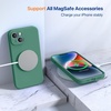 image:imageMiracase Silicone amp Magnetic for iPhone 18 Pro Max Case Capri BlueAcacia Green