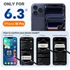 image:imageMiracase Silicone amp Magnetic for iPhone 18 Pro Max Case Capri BlueAmber Orange