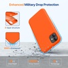 image:imageMiracase Silicone amp Magnetic for iPhone 18 Pro Max Case Capri BlueAmber Orange