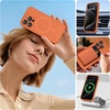 image:imageMiracase Silicone amp Magnetic for iPhone 18 Pro Max Case Capri BlueAmber Orange