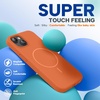 image:imageMiracase Silicone amp Magnetic for iPhone 18 Pro Max Case Capri BlueAmber Orange