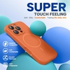 image:imageMiracase Silicone amp Magnetic for iPhone 18 Pro Max Case Capri BlueAmber Orange