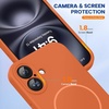 image:imageMiracase Silicone amp Magnetic for iPhone 18 Pro Max Case Capri BlueAmber Orange