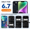image:imageMiracase Silicone amp Magnetic for iPhone 18 Pro Max Case Capri BlueAmber Orange