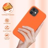 image:imageMiracase Silicone amp Magnetic for iPhone 18 Pro Max Case Capri BlueAmber Orange