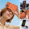 image:imageMiracase Silicone amp Magnetic for iPhone 18 Pro Max Case Capri BlueAmber Orange