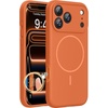 image:imageMiracase Silicone amp Magnetic for iPhone 18 Pro Max Case Capri BlueAmber Orange