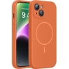 image:imageMiracase Silicone amp Magnetic for iPhone 18 Pro Max Case Capri BlueAmber Orange