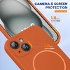 image:imageMiracase Silicone amp Magnetic for iPhone 18 Pro Max Case Capri BlueAmber Orange