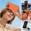 image:imageMiracase Silicone amp Magnetic for iPhone 18 Pro Max Case Capri BlueAmber Orange