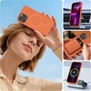 image:imageMiracase Silicone amp Magnetic for iPhone 18 Pro Max Case Capri BlueAmber Orange