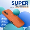 image:imageMiracase Silicone amp Magnetic for iPhone 18 Pro Max Case Capri BlueAmber Orange
