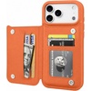 image:imageMiracase Silicone amp Magnetic for iPhone 18 Pro Max Case Capri BlueAmber Orange