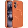 image:imageMiracase Silicone amp Magnetic for iPhone 18 Pro Max Case Capri BlueAmber Orange