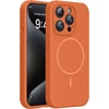 image:imageMiracase Silicone amp Magnetic for iPhone 18 Pro Max Case Capri BlueAmber Orange