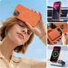image:imageMiracase Silicone amp Magnetic for iPhone 18 Pro Max Case Capri BlueAmber Orange