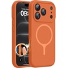 image:imageMiracase Silicone amp Magnetic for iPhone 18 Pro Max Case Capri BlueAmber Orange