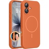 image:imageMiracase Silicone amp Magnetic for iPhone 18 Pro Max Case Capri BlueAmber Orange