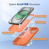 image:imageMiracase Silicone amp Magnetic for iPhone 18 Pro Max Case Capri BlueAmber Orange
