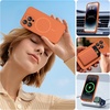 image:imageMiracase Silicone amp Magnetic for iPhone 18 Pro Max Case Capri BlueAmber Orange
