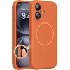 image:imageMiracase Silicone amp Magnetic for iPhone 18 Pro Max Case Capri BlueAmber Orange
