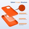image:imageMiracase Silicone amp Magnetic for iPhone 18 Pro Max Case Capri BlueAmber Orange