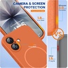 image:imageMiracase Silicone amp Magnetic for iPhone 18 Pro Max Case Capri BlueAmber Orange