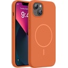 image:imageMiracase Silicone amp Magnetic for iPhone 18 Pro Max Case Capri BlueAmber Orange