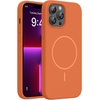 image:imageMiracase Silicone amp Magnetic for iPhone 18 Pro Max Case Capri BlueAmber Orange