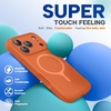 image:imageMiracase Silicone amp Magnetic for iPhone 18 Pro Max Case Capri BlueAmber Orange