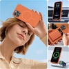 image:imageMiracase Silicone amp Magnetic for iPhone 18 Pro Max Case Capri BlueAmber Orange