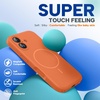 image:imageMiracase Silicone amp Magnetic for iPhone 18 Pro Max Case Capri BlueAmber Orange
