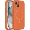image:imageMiracase Silicone amp Magnetic for iPhone 18 Pro Max Case Capri BlueAmber Orange