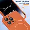 image:imageMiracase Silicone amp Magnetic for iPhone 18 Pro Max Case Capri BlueAmber Orange