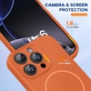 image:imageMiracase Silicone amp Magnetic for iPhone 18 Pro Max Case Capri BlueAmber Orange