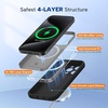 image:imageMiracase Silicone amp Magnetic for iPhone 18 Pro Max Case Capri BlueBlack