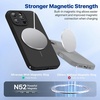 image:imageMiracase Silicone amp Magnetic for iPhone 18 Pro Max Case Capri BlueBlack