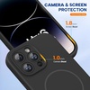 image:imageMiracase Silicone amp Magnetic for iPhone 18 Pro Max Case Capri BlueBlack