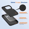 image:imageMiracase Silicone amp Magnetic for iPhone 18 Pro Max Case Capri BlueBlack