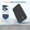 image:imageMiracase Silicone amp Magnetic for iPhone 18 Pro Max Case Capri BlueBlack