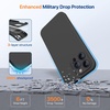 image:imageMiracase Silicone amp Magnetic for iPhone 18 Pro Max Case Capri BlueBlack