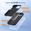 image:imageMiracase Silicone amp Magnetic for iPhone 18 Pro Max Case Capri BlueBlack