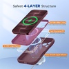 image:imageMiracase Silicone amp Magnetic for iPhone 18 Pro Max Case Capri BlueBurgundy