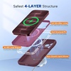 image:imageMiracase Silicone amp Magnetic for iPhone 18 Pro Max Case Capri BlueBurgundy